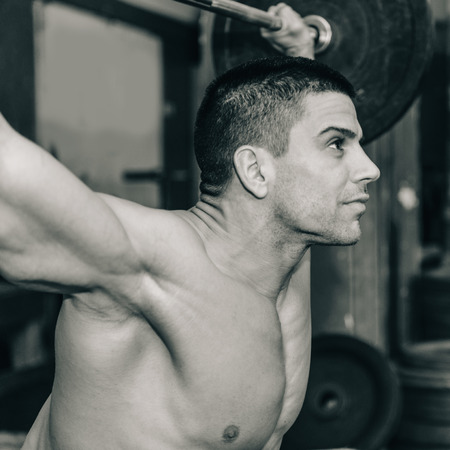 Weightlifting trainingの写真素材