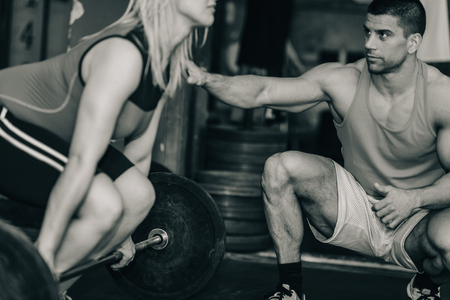 Weightlifting trainingの写真素材