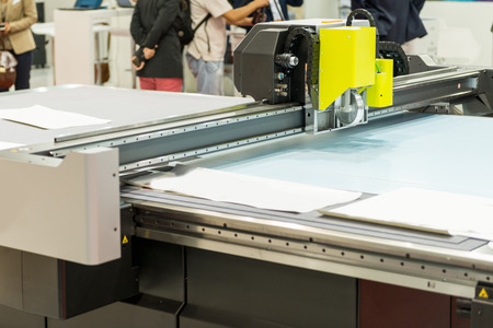 printing machine in factoryの写真素材