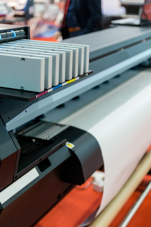 printing machine in factoryの写真素材
