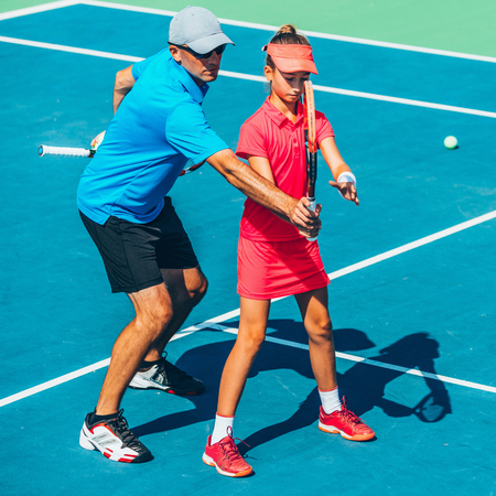 Tennis trainingの写真素材