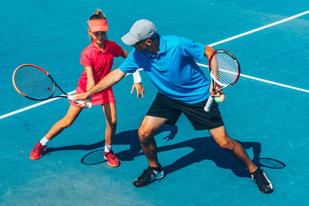 Tennis trainingの写真素材
