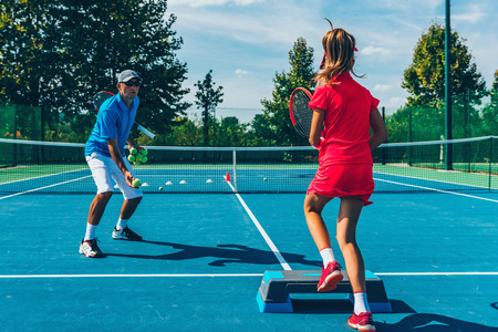 Tennis trainingの写真素材