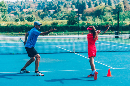 Tennis trainingの写真素材