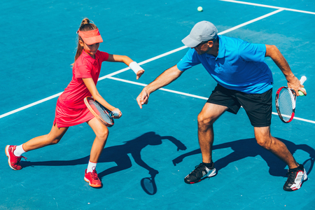 Tennis trainingの写真素材
