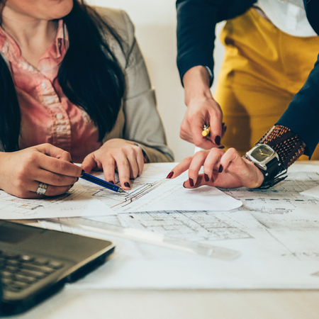 Examining projectの写真素材