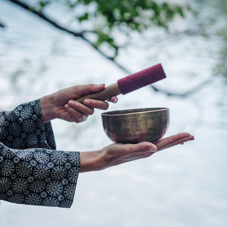 Tibetan bowlの写真素材