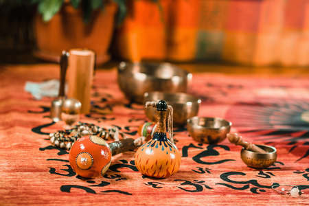Sound healing instrumentsの写真素材