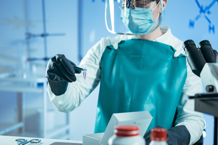 Preserving biological samples at ultra-low tempereturesの写真素材