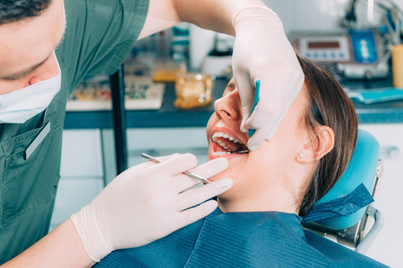 Dental Check-up In Dental Clinicの写真素材