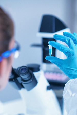 Science researcher in labの写真素材