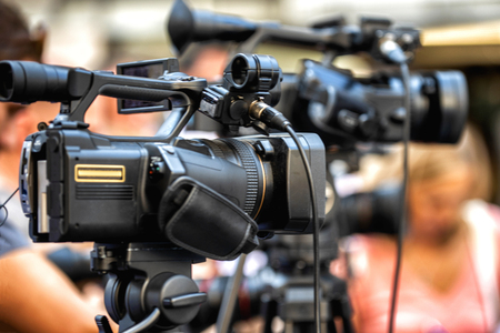 Cameras media event outdoorsの写真素材