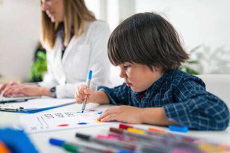Psychology Test for Children - Toddler Coloring Shapes