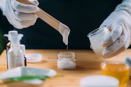 DIY Homemade Natural Cosmetic Creamsの写真素材