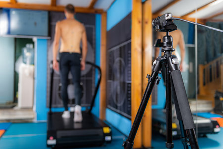 3D Gait or Walking Biometric Testの写真素材