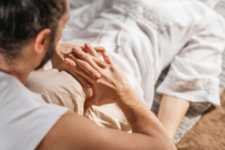 Thai Traditional Yoga Massage In Wellness Center. Alternative Medicine Concept