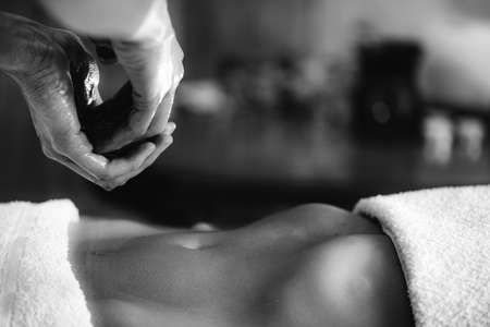 Ayurveda stomach massageの写真素材
