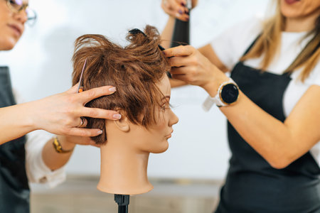 Hairdresser Education - Hairstyling Beginner Courseの写真素材