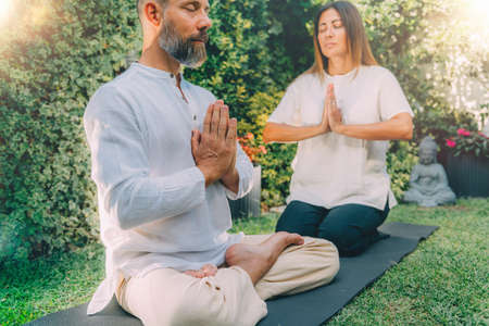 Learning Reiki, Instructor and Reiki course attendeeの写真素材