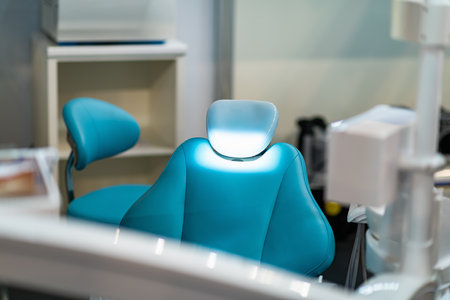 Dentist Chair in a modern Dental Clinicの写真素材
