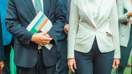 People attending a seminarの写真素材