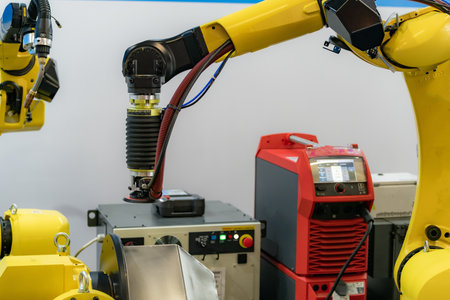 Robotic automated sander designed for flammable dust designed for safety and efficiencyの写真素材