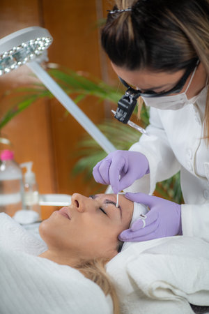 Expert microblading for flawless brows. A professional cosmetology treatment for natural-looking...