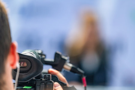 Camera at an event records critical moments, ensuring accurate documentation. Its precise footage...