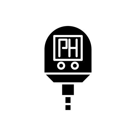 Liquid soap black icon concept. Liquid soap flat  vector symbol, sign, illustration.のイラスト素材