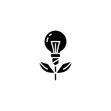Project startup black icon concept. Project startup flat  vector symbol, sign, illustration.のイラスト素材