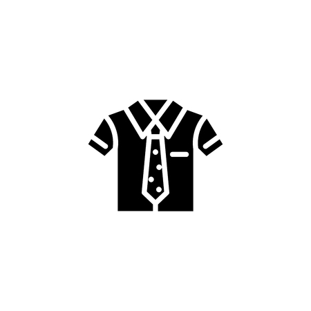 Uniform black icon concept. Uniform flat  vector symbol, sign, illustration.のイラスト素材