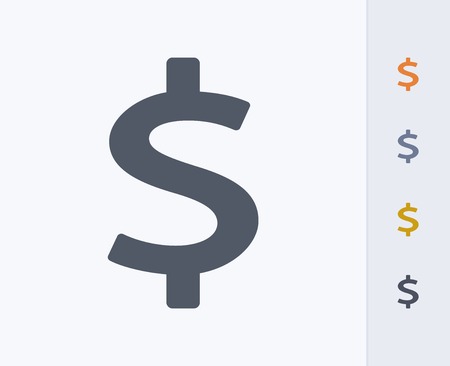 Dollar sign iconのイラスト素材
