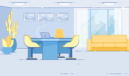 Reception Room or Lobby with Area for Clientsのイラスト素材