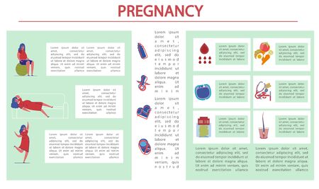 Medical Article Happy Pregnancy for every Woman.のイラスト素材