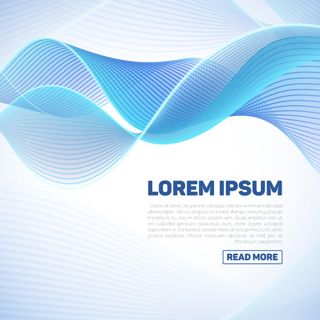 abstract background with smooth color waves. Wave background design and curve wave backdrop smooth, motion wave clean illustrationのイラスト素材