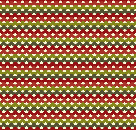 Knitted Christmas seamless pattern in traditional colors. Design background for christmas holiday. Vector illustrationのイラスト素材