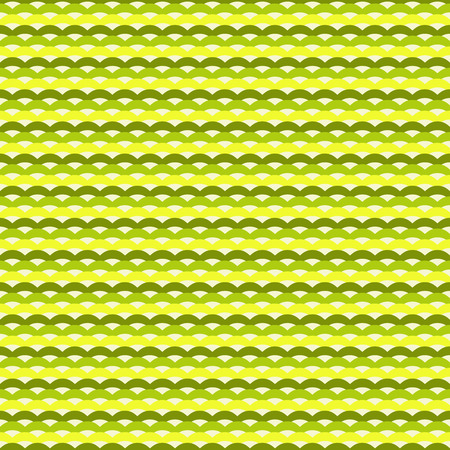 Green and yellow waves seamless pattern. Background textured in vibrant color. Vector illustrationのイラスト素材