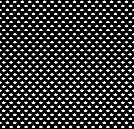 Scales seamless pattern in black and white. Backdrop textile fabric, vector illustrationのイラスト素材