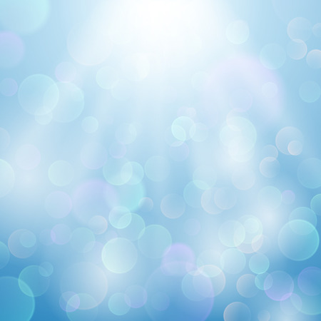 Bokeh blurred light vector background. Defocused blurry effect space illustrationのイラスト素材