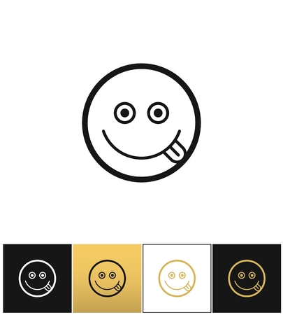 Happy smile or joy smiling vector icon.のイラスト素材