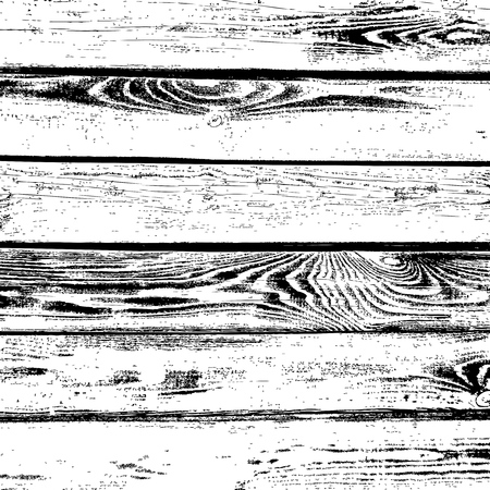 Old wooden grain planks vector texture background. Grunge wood pattern illustrationのイラスト素材