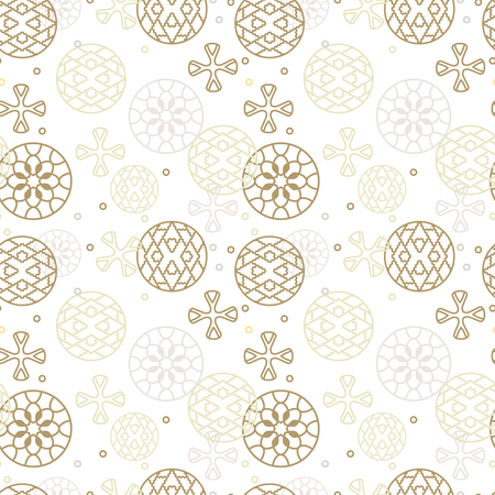 Traditional asian ornamental patten - korean japanese chinese seamless pattern. Vector illustrationのイラスト素材