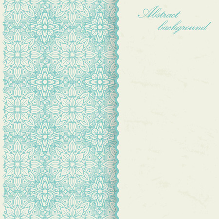Mandala background design. Vintage poster with flower asian, arabian, tibetian ornament. Vector illustrationのイラスト素材