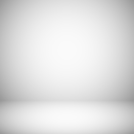 Empty white and gray light studio room interior. 3d plain grey soft gradient vector backgroundのイラスト素材