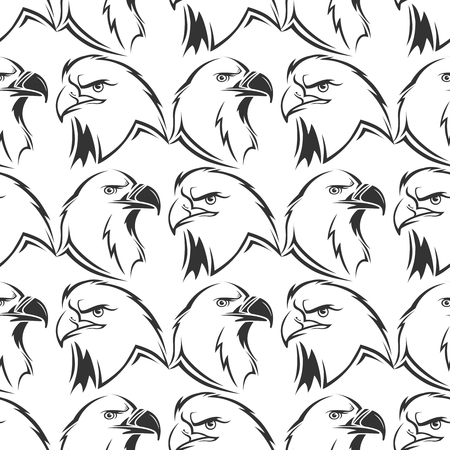 Eagles vector seamless pattern designのイラスト素材