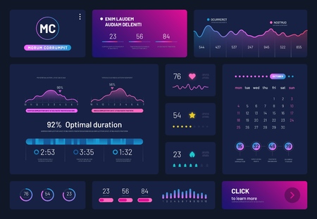 Vector of Dashboard infographics. - ID:111514905 - Royalty Free Image ...