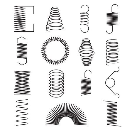 Flexible Spring Vector Vector of Metal spring icons. Flexible - ID:1-127697811 - Royalty Free ...