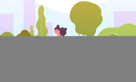 Teacher reading in park. Children listen book, kindergarten kids relax and study. Preschool group on nature, camping or outdoor lesson utter vector scene. Illustration of boy and girl learn at gardenのイラスト素材