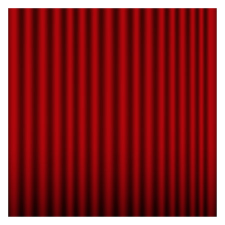 Red curtain background. Event opening. Cinema banner. Vector illustrationのイラスト素材