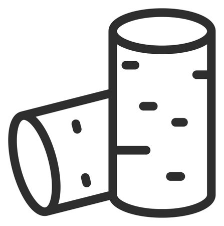 Corks line icon. Wine bottle seal symbol isolated on white backgroundのイラスト素材